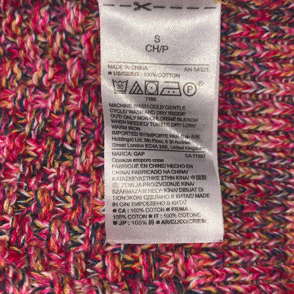 Gap Multi Colored Woven Knit Pullover Sweater - image 6